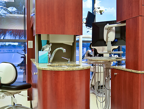 work areas and equipment on the dentist office tour